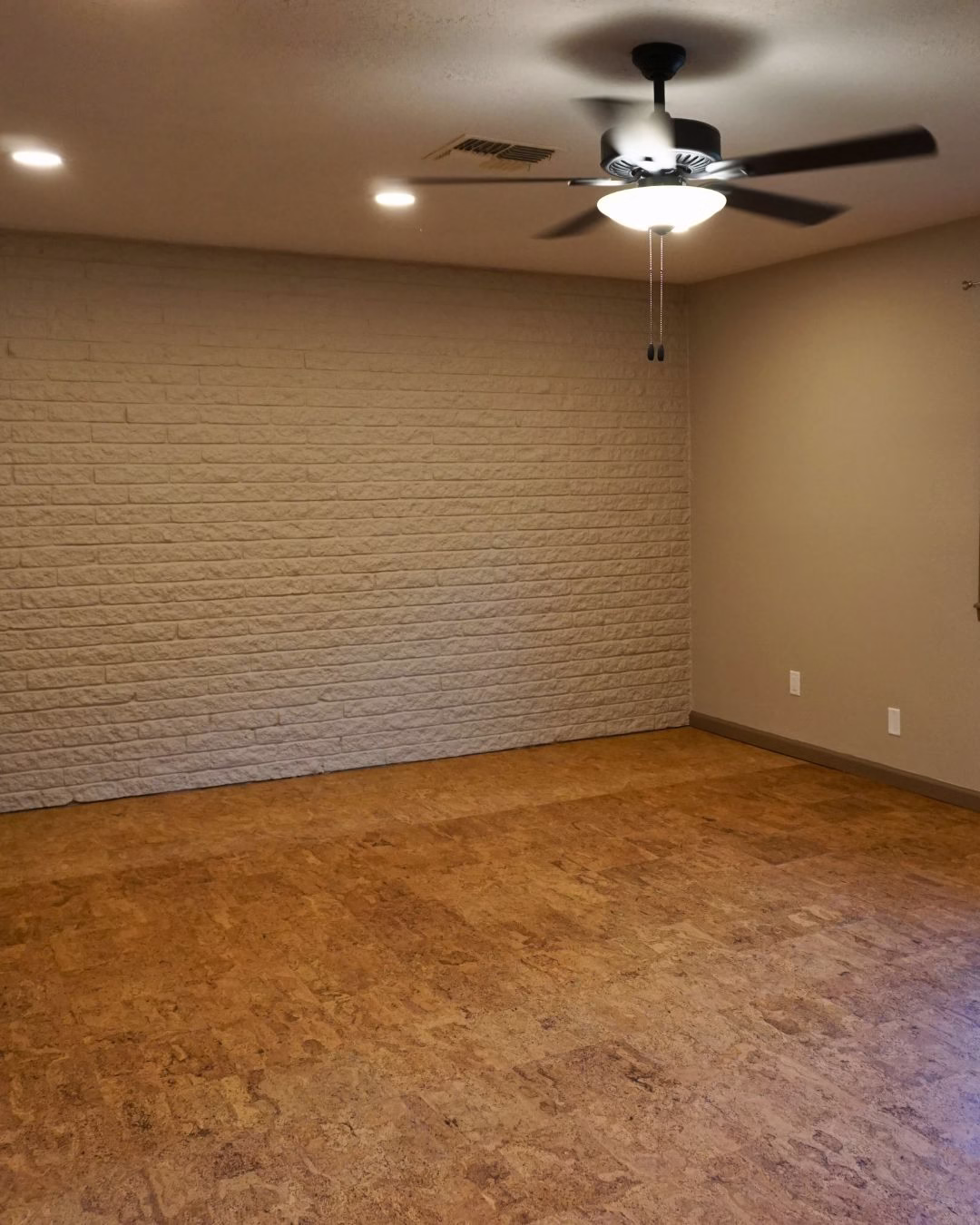 Completed interior wall finishes during an aging in place renovation designed to create a familiar and comfortable environment.