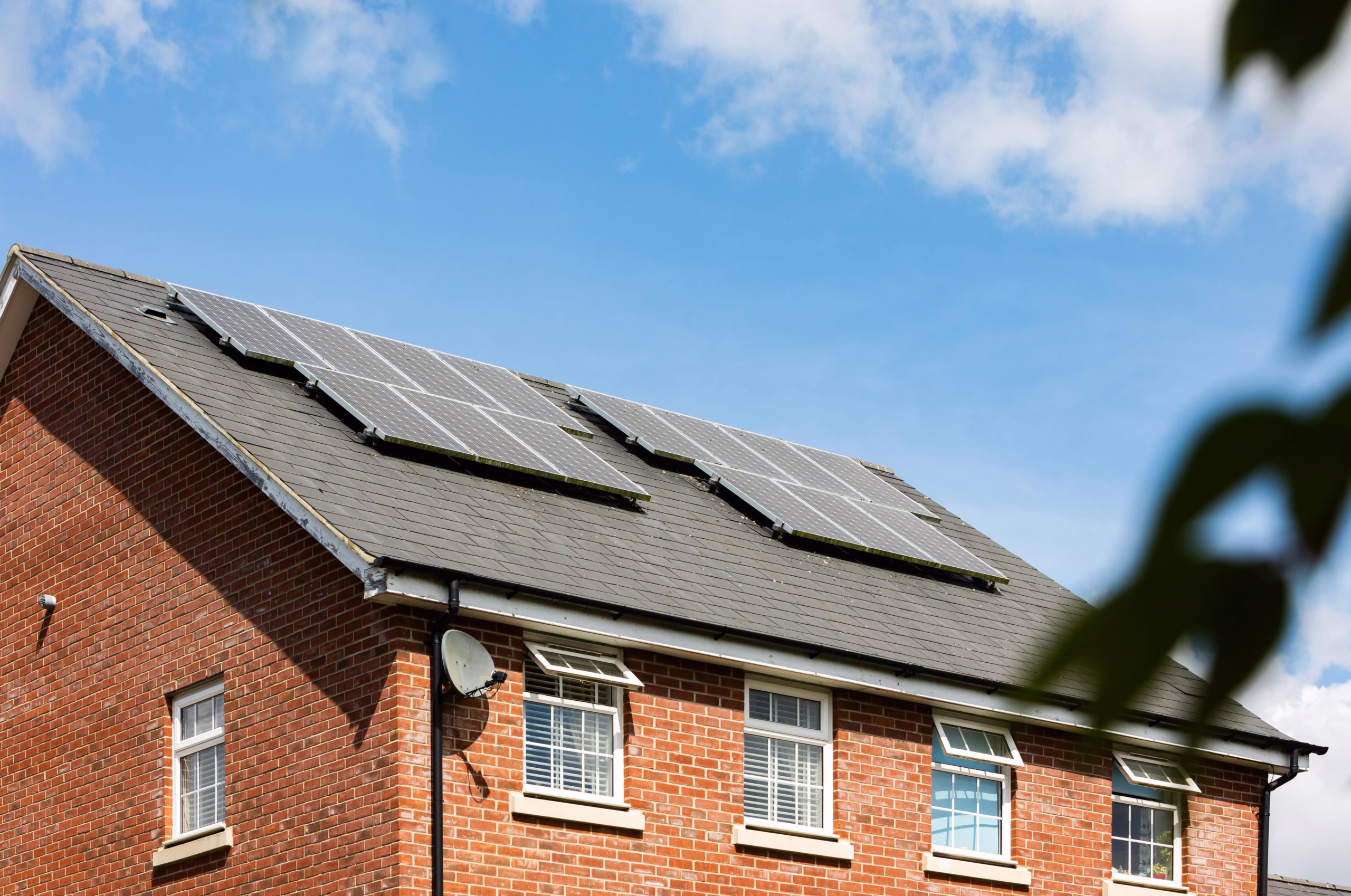 Solar panels installed on a residential roof as part of a long-term home improvement investment that helps reduce operating costs while supporting home maintenance planning and long-term homeownership.